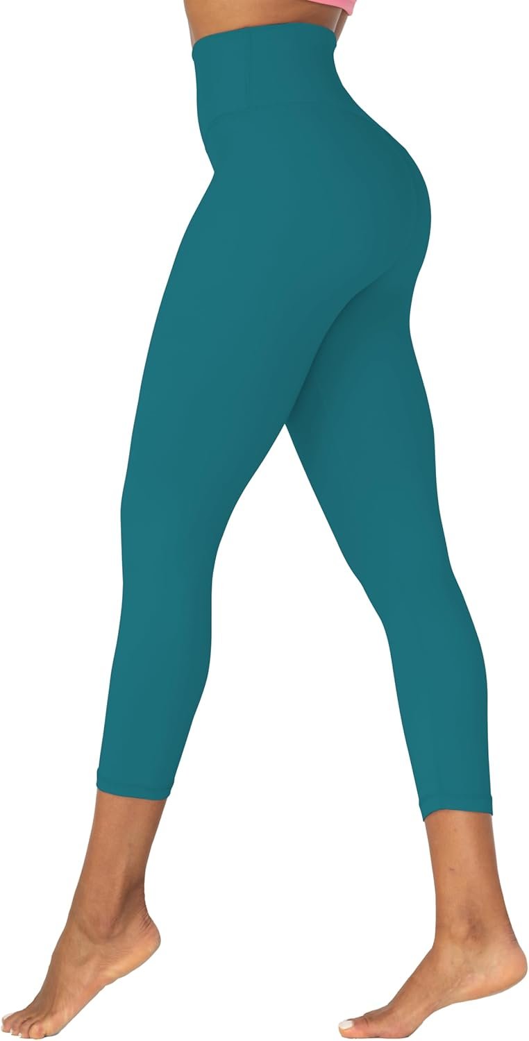 Capri Leggings for Women, High Waisted Yoga Pants with Tummy Control for Workout Running Gym