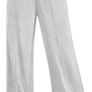 Wide Leg Sweatpants Women Fashion High Waisted Baggy Flared Pants Loose Fit Athletic Joggers with Pockets