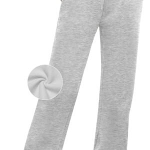 Womens Sweatpants 2026 Baggy Wide Fleece Lined Straight Leg Pants