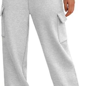 Womens Sweatpants Cargo Fleece Lined Baggy Athletic Jogger with Pockets 2026 Casual Trendy Pants Fall Outfits