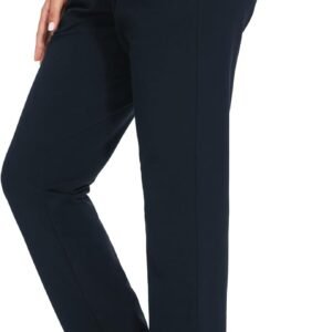 Women's Sweatpants Tall Cotton Yoga Lounge 30"/32"/34"/36" Casual Open Bottom Soft Workout Zipper Pocket Joggers