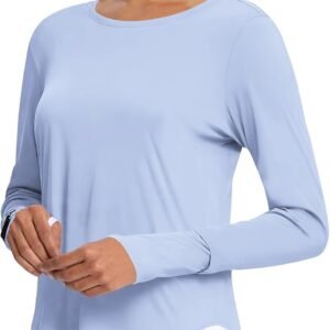 Women's Sun Shirts UPF 50+ Long Sleeve UV Protection Shirt Rash Guard Lightweight Quick Dry SPF Workout Hiking Tops